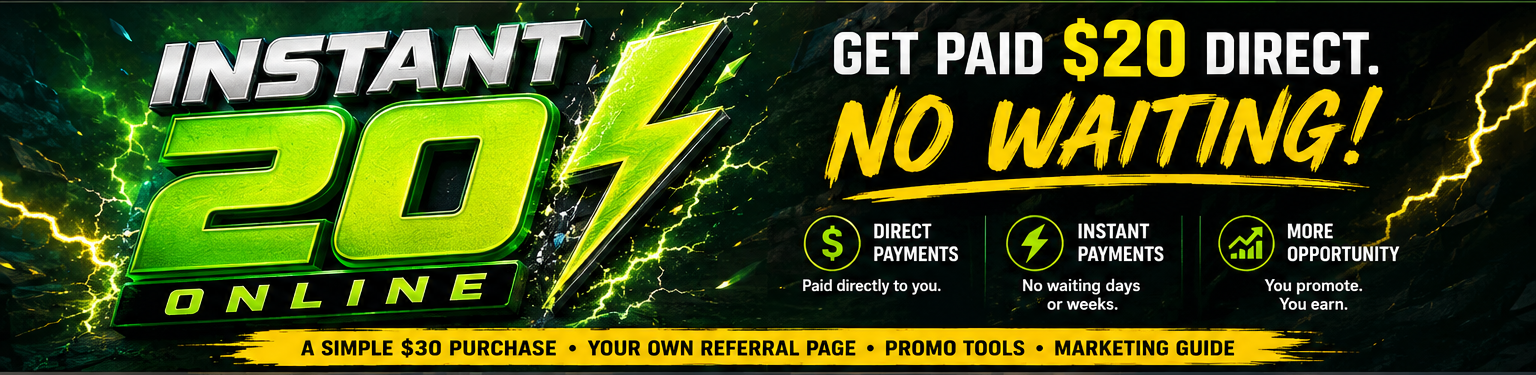 Instant 20 Online — Get Paid $20 Direct, No Waiting